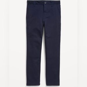 Boys Navy straight (built-in flex) pants